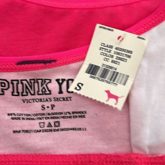 Victoria’s Secret Pink YOGA Unlined Lounge Racerback bralette bra Pink Small - Picture 7 of 7